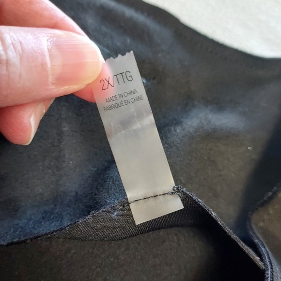 T Tahari Faux Leather Suede‎ Feel Open Jacket Blazer Cuff Sleeve 2XL - Picture 7 of 9